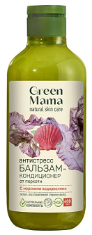 Green Mama (Грин Мама) Морской сад бальзам-кондиционер антистресс от перхоти с морскими водорослями, 400мл