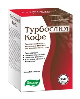 Турбослим кофе, пакет-саше 2г, 10 шт БАД Турбослим кофе, пакет-саше 2г, 10 шт БАД