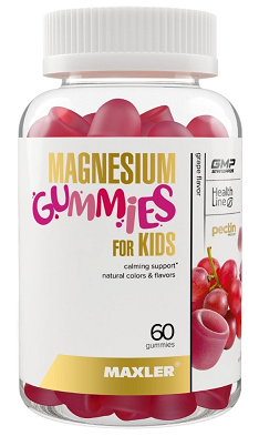 Макслер Магний Гаммиз для детей, конфеты жевательные 60 шт БАД