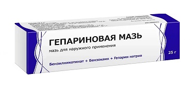 Купить гепарин, мазь для наружного применения 100ме/г+40мг/г+0,8 мг/г, 25г в Городце