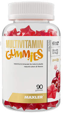 Maxler (Макслер) Мультивитамин Гаммиз, жевательные конфеты вкус вишня 90шт БАД