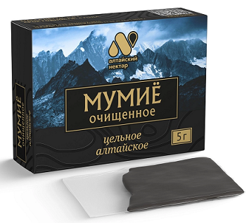 Мумие очищенное Алтайский нектар, 5г БАД
