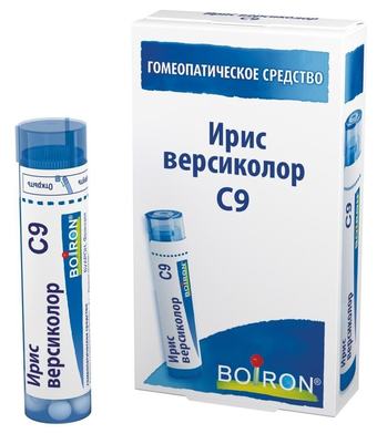 Ирис версиколор С9, гомеопатические монокомпонентные препарат растительного происхождения, гранулы гомеопатические 4 гр