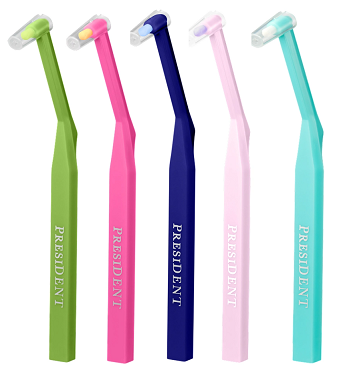 President (ПрезиДЕНТ) profi single-tuft зубная щетка монопучковая, мягкая