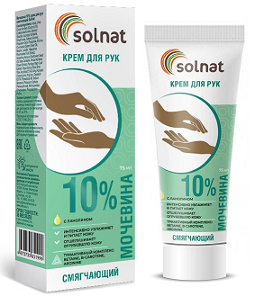 Solnat (Солнат) крем для рук смягчающий мочевина 10% 75 мл