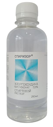 Хлоргексидина биглюконат средство дезинфицирующее раствор спиртовой 0,5% 250мл Хлоргексидина биглюконат средство дезинфицирующее раствор спиртовой 0,5% 250мл