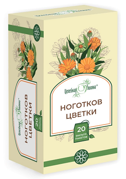 Ноготков цветки Целебная поляна, фильтр-пакеты 1,5г 20шт БАД