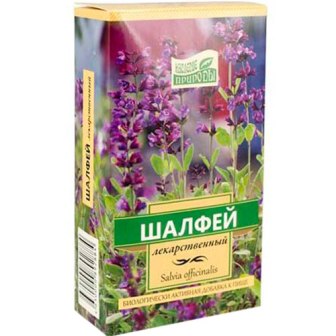 Наследие природы Шалфей лекарственный, пачка 50г БАД