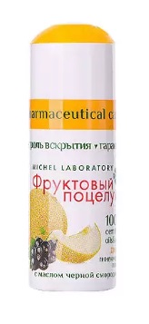 Фруктовый поцелуй, помада гигиеническая Дыня 3,5г