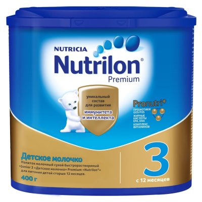 Купить nutrilon junior premium 3 (нутрилон) сухая смесь детская с 12 месяцев, 400г в Городце