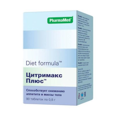 Купить diet formula (диет формула) цитримакс, таблетки 90 шт бад в Городце
