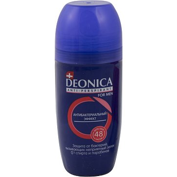 Deonica For Men (Деоника) антиперспирант Антибактериальный эффект, ролик 50мл