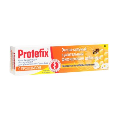 Купить протефикс (protefix) крем для фиксации зубных протезов прополис 40мл в Городце