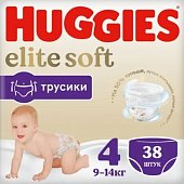 Купить huggies (хаггис) трусики elitesoft 4, 9-14кг 38 шт в Городце