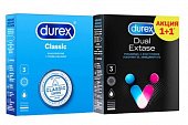 Купить durex (дюрекс) набор: презервативы classic, 3шт + dual extase, 3шт в Городце