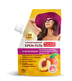 Фитокосметик Народные рецепты крем-гель для лица и тела солнцезащитный освежающий SPF20, 50мл