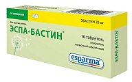 Купить эспа-бастин, таблетки, покрытые пленочной оболочкой 20мг, 10 шт от аллергии в Городце