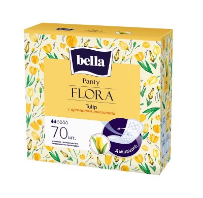 Купить bella (белла) прокладки panty flora с ароматом тюльпана 70 шт в Городце