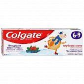 Купить колгейт (colgate) зубная паста детская с фтором с 6-9 лет вкус клубника-мята, 60мл в Городце
