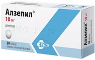 Купить алзепил, таблетки, покрытые пленочной оболочкой 10мг, 28 шт в Городце