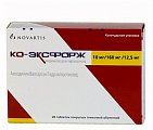 Купить ко-эксфорж, таблетки, покрытые оболочкой 10мг+160мг+12,5мг, 28 шт в Городце