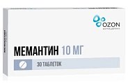 Купить мемантин, таблетки, покрытые пленочной оболочкой 10мг, 30 шт в Городце