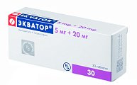Купить экватор, таблетки 5мг+20мг, 30 шт в Городце