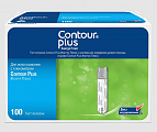 Тест-полоски Contour plus (Контур плюс), 100 шт