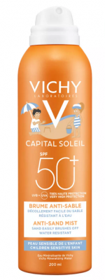 Купить vichy capital soleil (виши) спрей-вуаль детский анти-песок для лица и тела 200мл spf50 в Городце