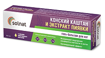 Купить solnat (солнат) конский каштан и экстракт пиявки, гель-бальзам для ног 100мл в Городце