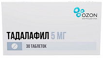Купить тадалафил, таблетки, покрытые пленочной оболочкой 5мг, 30 шт в Городце
