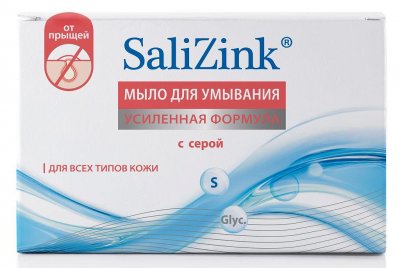 Купить салицинк (salizink) мыло для умывания для всех типов кожи с серой, 100г в Городце