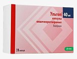 Купить ультоп, капсулы кишечнорастворимые 40мг, 28 шт в Городце