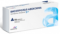 Купить бисопролол авексима, таблетки покрытые пленочной оболочкой 5 мг, 60 шт в Городце