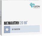 Купить мемантин, таблетки, покрытые пленочной оболочкой 20мг, 30 шт в Городце