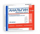 Купить анальгин, раствор для инъекций 500 мг/мл, ампула 2мл 10шт в Городце