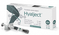 Купить гиалджект имплантат вязкоэластичный стерильный 2,2% 2мл шприц с иглой 21 g 1шт в Городце