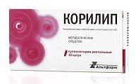 Купить корилип, суппозитории ректальные 25мг+2мг+12мг, 10 шт в Городце