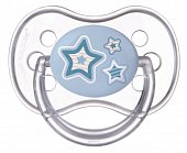 Купить canpol (канпол) пустышка круглая силиконовая 6-18 месяцев newborn baby голубая 1 шт в Городце