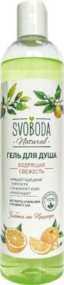 Купить svoboda natural (свобода натурал) гель для душа бодрящая свежесть с экстрактом зеленого чая и апельсина, 430 мл в Городце