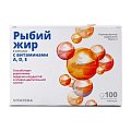 Купить рыбий жир с витаминами а,д,е витатека, капсулы 370мг, 100 шт бад в Городце