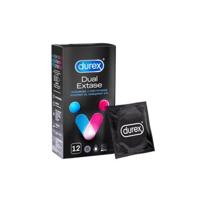 Купить дюрекс презервативы dual extase emoji №12 в Городце