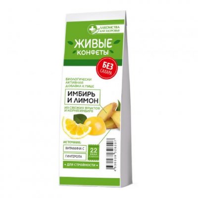 Купить лакомства д/здоровья мармелад имбирь/лимон 105г_бад в Городце