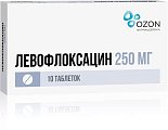 Купить левофлоксацин, таблетки, покрытые пленочной оболочкой 250мг, 10 шт в Городце