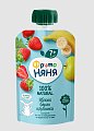 Фрутоняня десерт со вкусом яблока, банана и клубники, дой-пак 90г