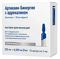 Купить артикаин-бинергия с адреналином, раствор для инъекций 20мг/мл+0,005мг/мл, ампула 2мл 10шт в Городце