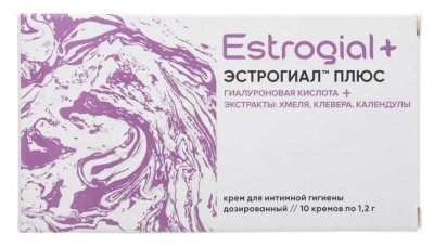 Купить эстрогиал плюс, крем для интимной гигиены дозированный, 10 шт в Городце