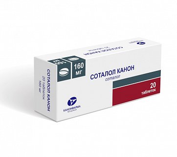 Соталол-Канон, таблетки 160мг, 20 шт