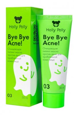 Купить holly polly (холли полли) bye bye acne! пилинг-маска очищающая против акне для проблемной кожи лица, 50мл в Городце