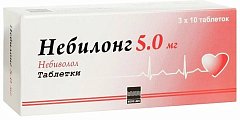 Купить небилонг, таблетки 5мг, 30 шт в Городце
